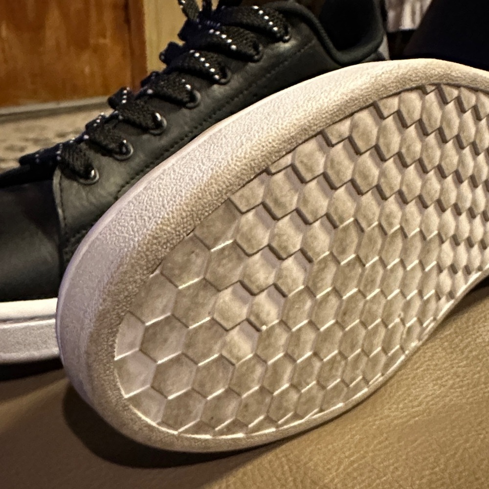 Adidas Cloudform Black Leather Men's Sneakers - Picture 6 of 14